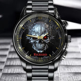 Personalized Infernal Skull Watch - Customizable for Bold Souls with Their Names