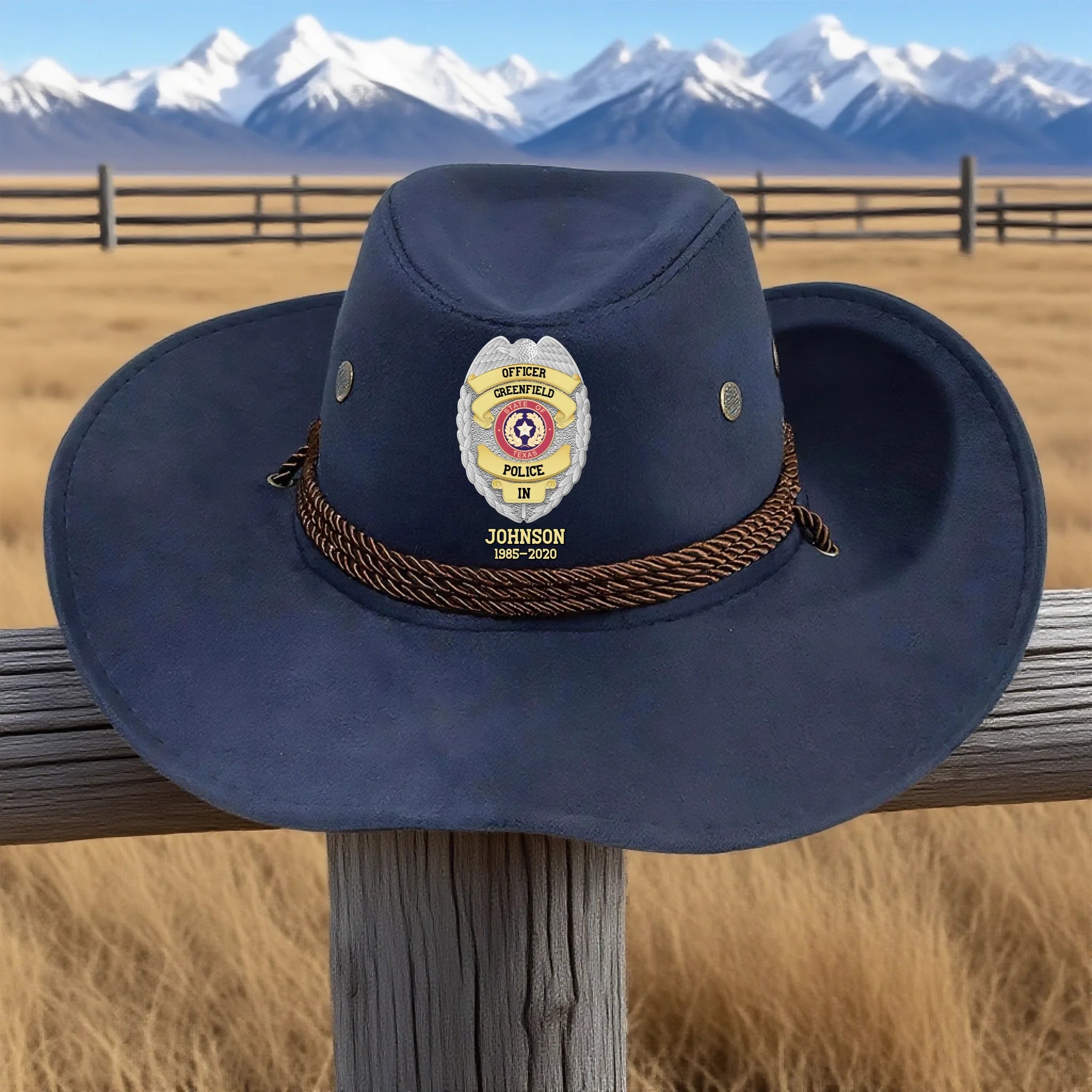 jimeng-2025-06-27-9526-把背景的美国国旗换成雪山枯草地背景,挂到一个栅栏上