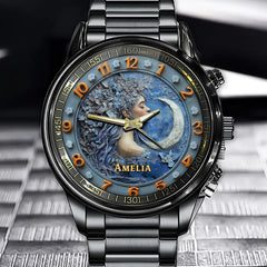 Custom Lunar Goddess Watch - Add Your Name to the Magic