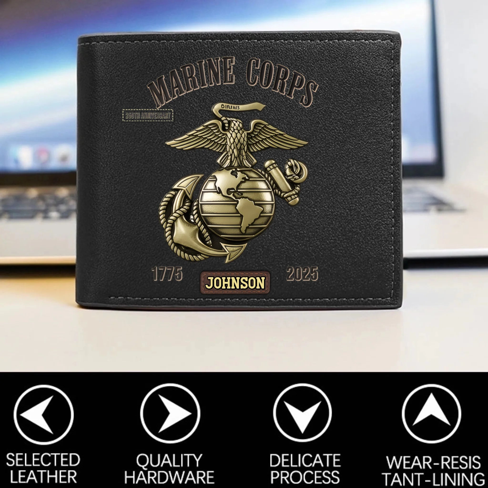 Personalized Veteran World Tour Wallet Perfect Gift_yythkg