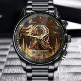 Personalized Fantasy Dragon Initial & Name Watch – Unique Mythical Gift