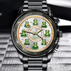 Personalized Frog Diamond Watch – Custom Name & Color Choice