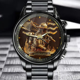 Personalized Firefighter Hero Watch – Custom Name & Gold Relief Artwork
