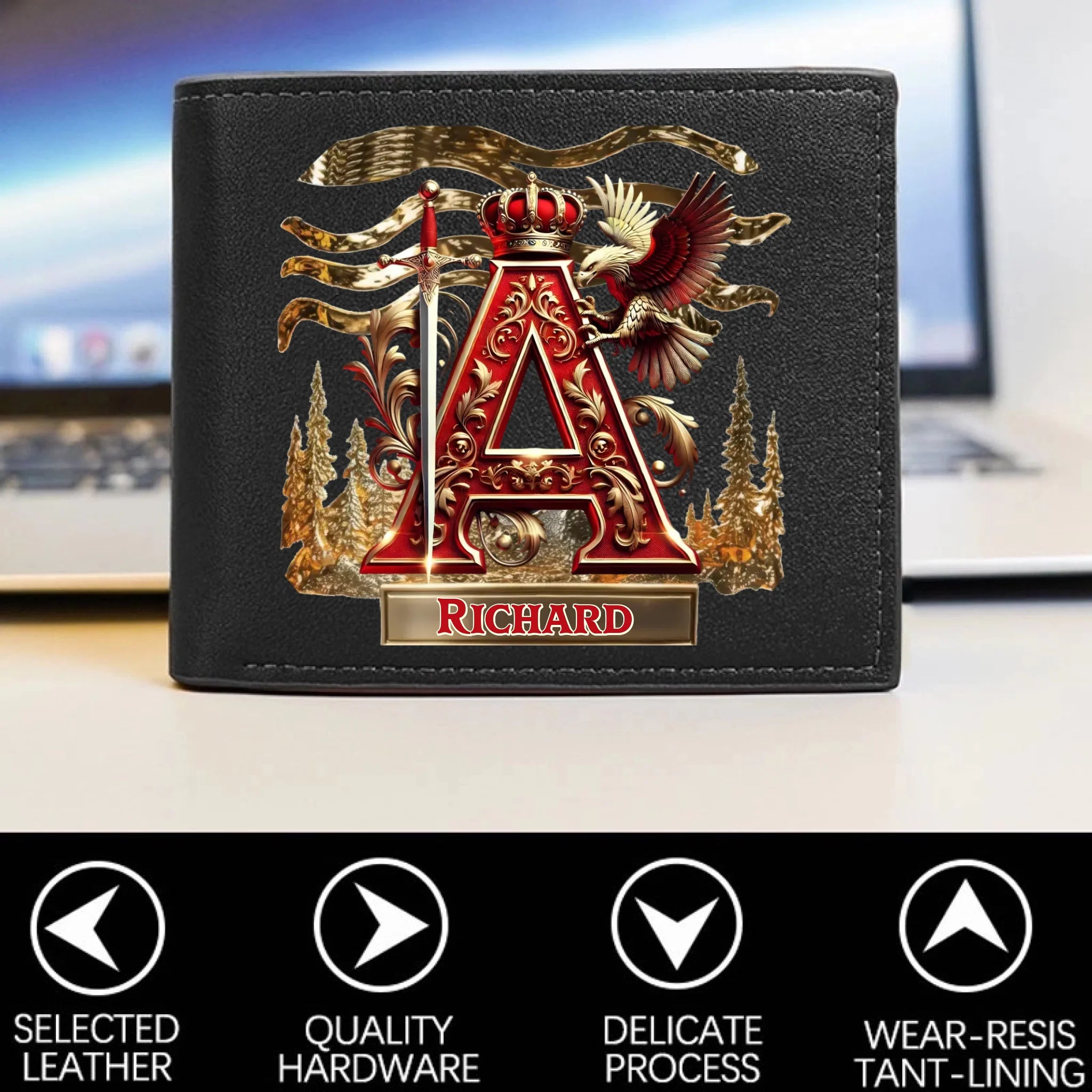 Personalized Veteran World Tour Wallet Perfect Gift_yythkg