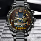 Personalized Fisherman's Vest Watch - Perfect For Fishing Enthusiasts To Show Their Passion