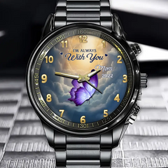 Custom Memorial Watch - Personalized Christmas Sympathy Gift In Memory Of Mom, Dad - Treasured Beyond Time