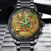 Personalized Irish Blessing Shamrock Watch – Custom Name for St. Patrick’s Day