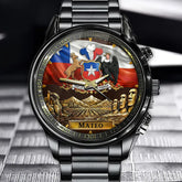 Personalized Chile Pride Emblem Watch - Custom Name for National Pride