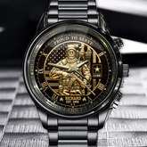 Personalized Veteran Proud To Serve Watch – Patriotic Soldier Design