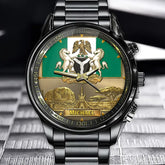 Personalized Nigeria Coat Of Arms Watch – Custom Name For National Pride