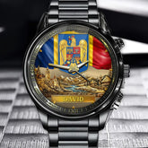 Personalized Romanian Heritage Watch - Celebrate National Spirit