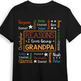 Cadeau personnalisé pour grand-père Raisons pour lesquelles j'aime être Word Art T-shirt - Sweat à capuche - Sweat-shirt