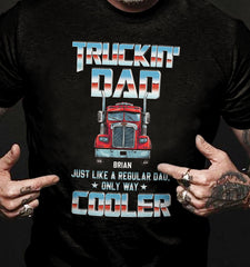 Cooler Trucker-Papa - Personalisiertes Shirt