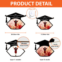 Graduation A Sweet Ending - Personalized Window Hanging Suncatcher Ornament