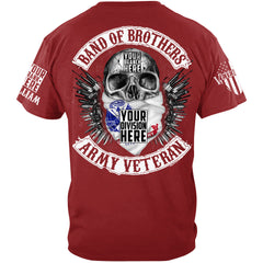 Skull Band Of Brothers US Veteran Custom all Branches Shirt For Veteran