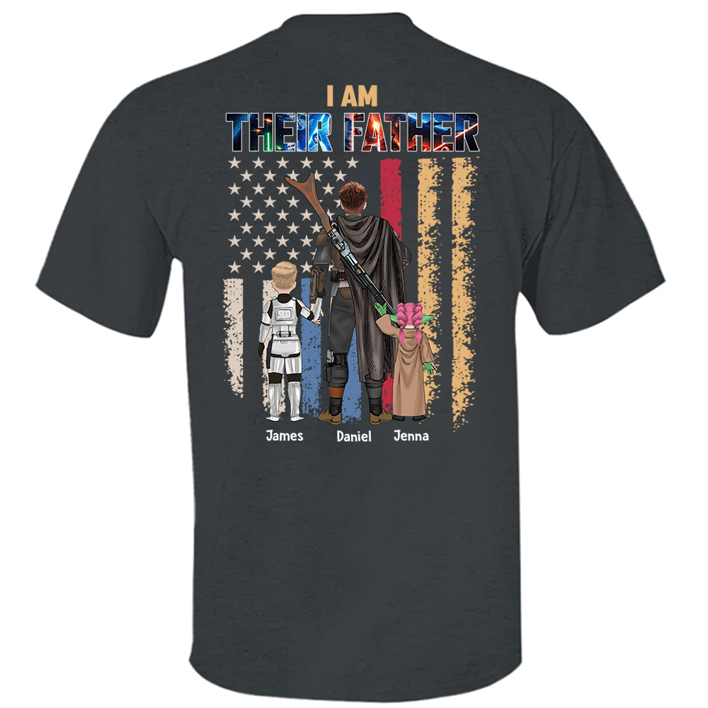 Je suis leur père, cadeau de chemise personnalisée pour papa et grand-père