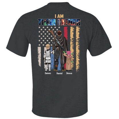Je suis leur père, cadeau de chemise personnalisée pour papa et grand-père