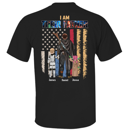 Je suis leur père, cadeau de chemise personnalisée pour papa et grand-père