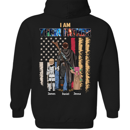 Je suis leur père, cadeau de chemise personnalisée pour papa et grand-père