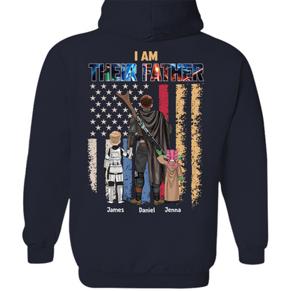 Je suis leur père, cadeau de chemise personnalisée pour papa et grand-père