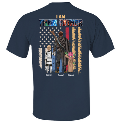 Je suis leur père, cadeau de chemise personnalisée pour papa et grand-père