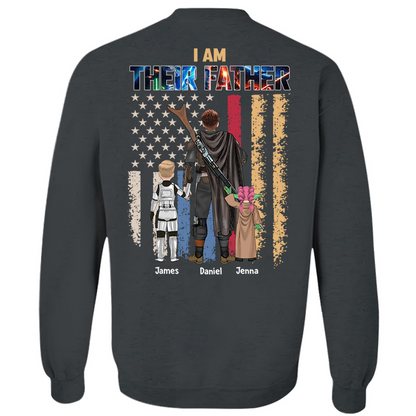 Je suis leur père, cadeau de chemise personnalisée pour papa et grand-père