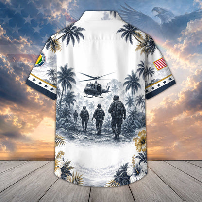 Premium US Veterans Hawaiian Shirt DPVC290701, Gifts For US Veterans, Gifts For Father's Day, Veterans Day.