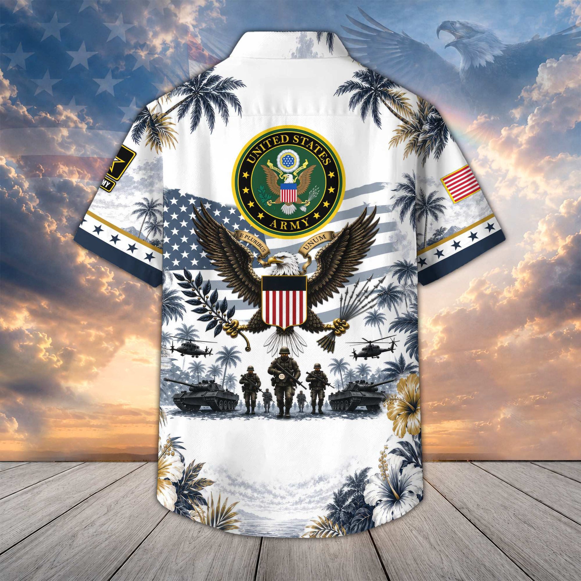 Premium US Veterans Hawaiian Shirt DPVC290701, Gifts For US Veterans, Gifts For Father's Day, Veterans Day.
