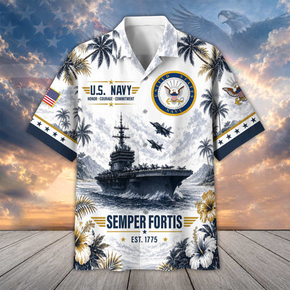 Premium US Veterans Hawaiian Shirt DPVC290701, Gifts For US Veterans, Gifts For Father's Day, Veterans Day.