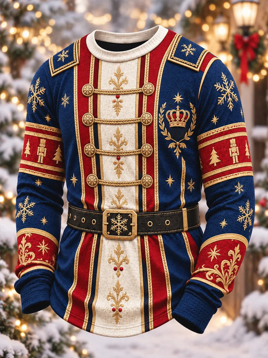 Men's Christmas Nutcracker Royal Guard Armor Graphic Casual Sweatshirt