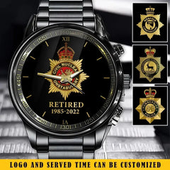 Personalized Retired British Police Custom Time Watch