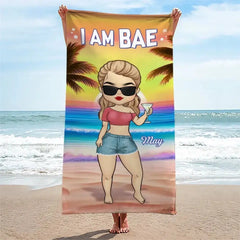 Summer Love Is Like No Other - Couple Personalized Custom Beach Towel - Summer Vacation Gift For Husband Wife, Anniversary