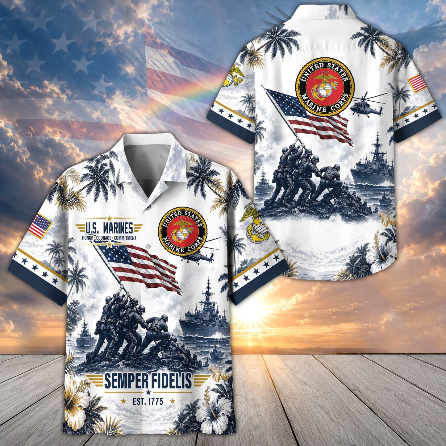 Premium US Veterans Hawaiian Shirt DPVC290701, Gifts For US Veterans, Gifts For Father's Day, Veterans Day.