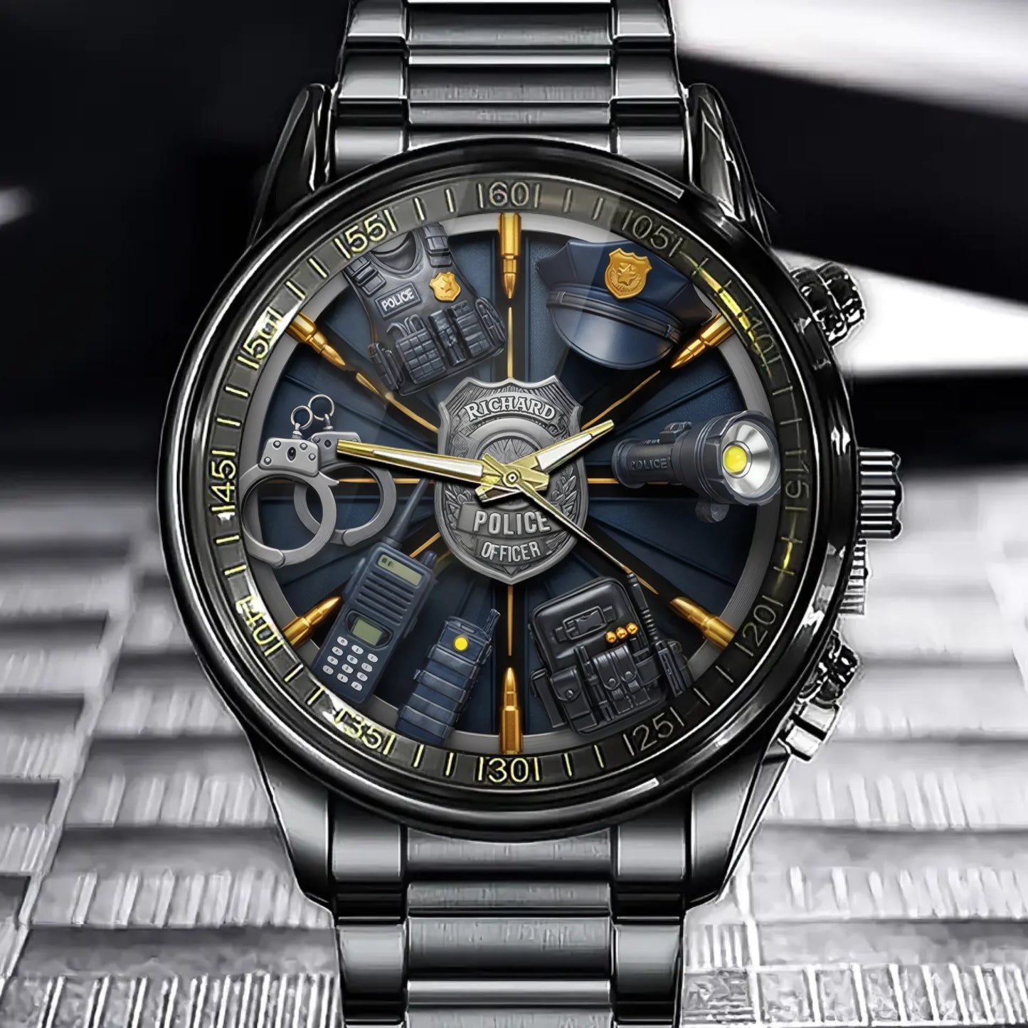 The Watch of Duty Personalized Watch - Your Name in the Justice Realm