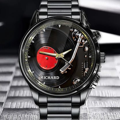 Personalized Watch With Multiple Music Elements - Suitable For Music Lovers And As A Gift