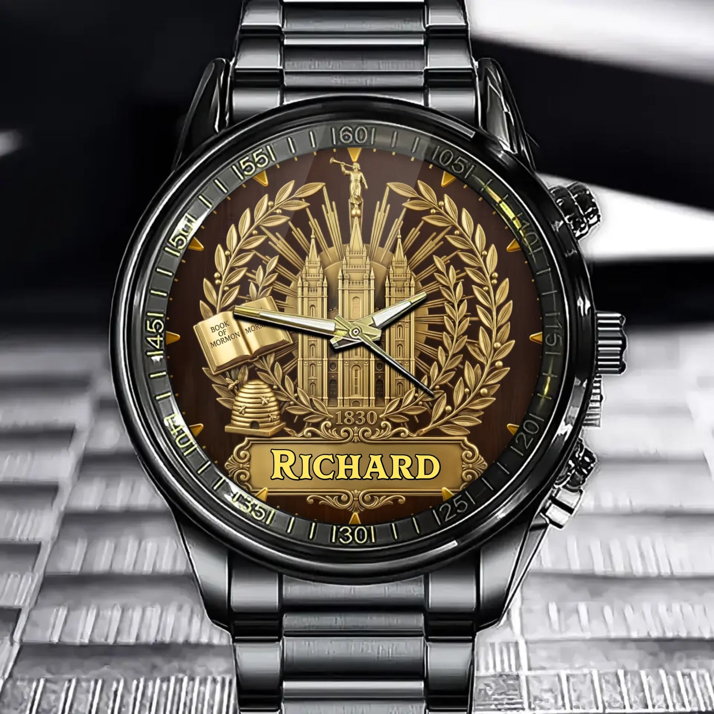 Personalized Lds Themed Watch -Custom Name For A Unique Personal Keepsake
