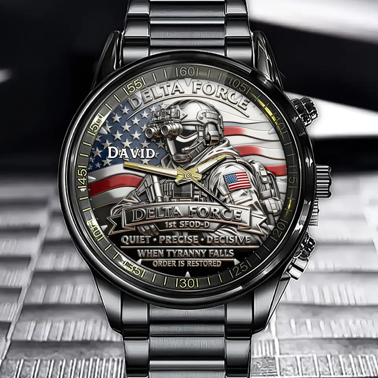 Personalized Delta Force Watch – A Gift For Veterans And Tactical Enthusiasts