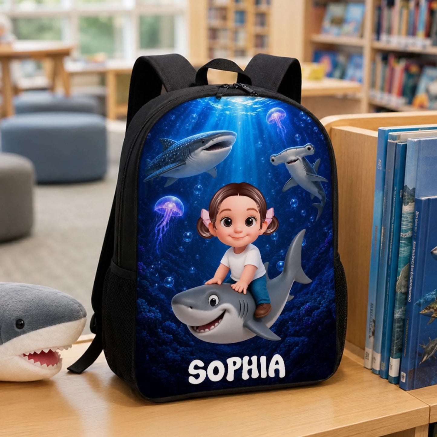 Baby Shark For Boys Girls - Personalized Backpack_y