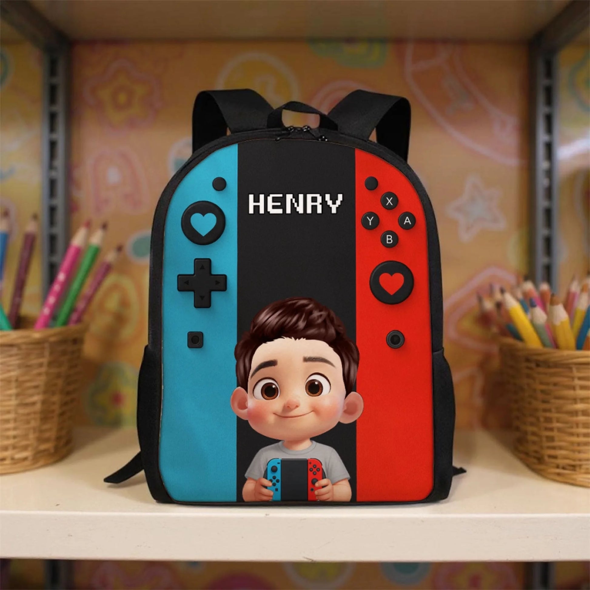Gamer Design for Boys Girls - Personalized Backpack (6)