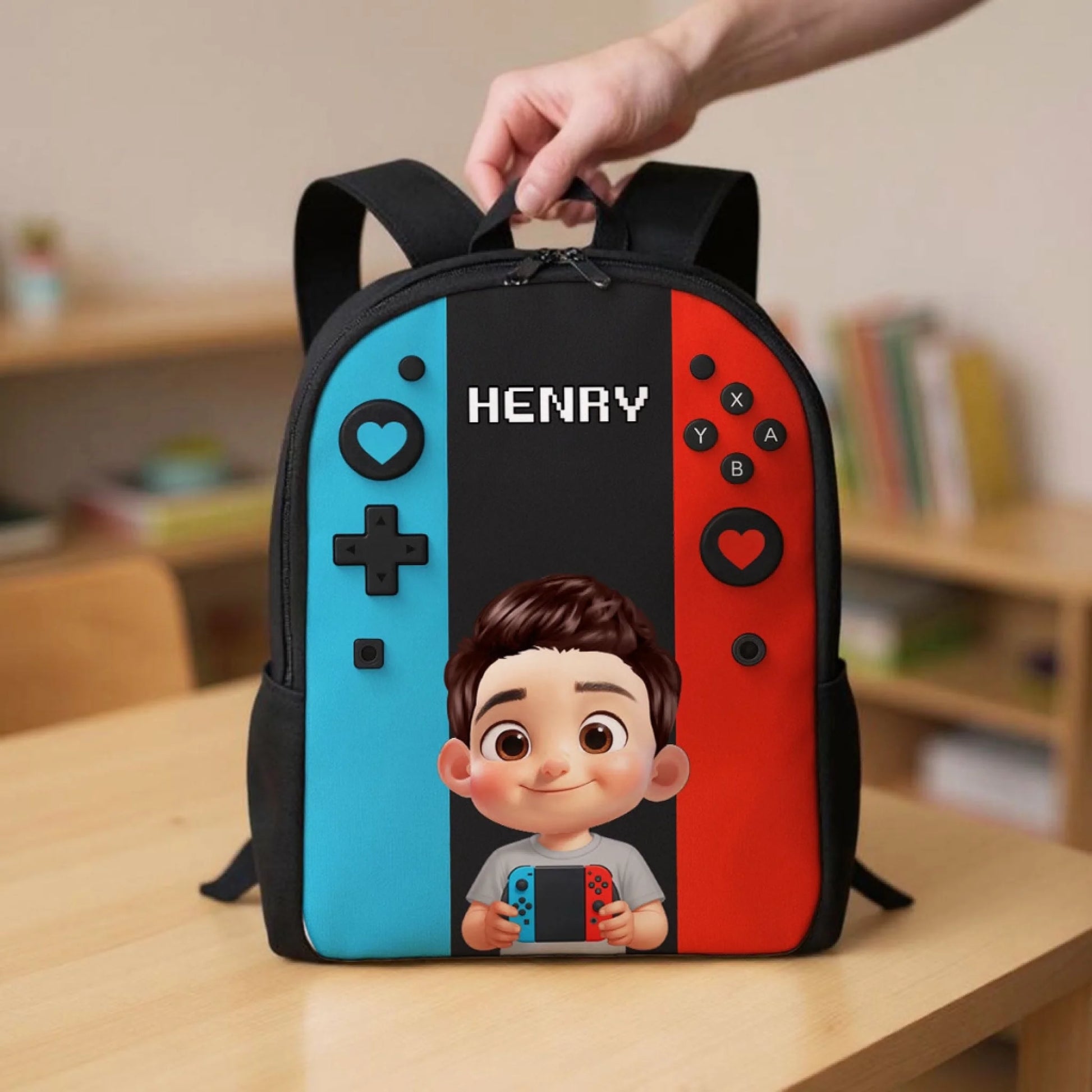 Gamer Design for Boys Girls - Personalized Backpack (8)