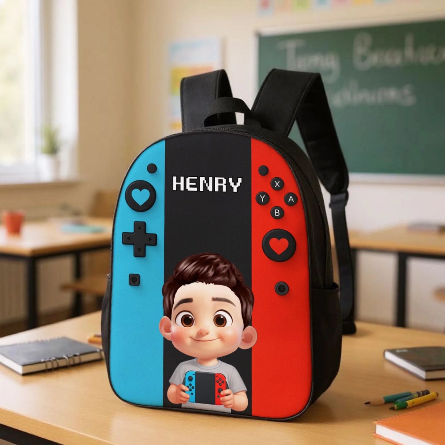 Gamer Design for Boys Girls - Personalized Backpack (7)