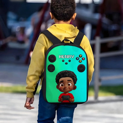 Gamer Design for Boys Girls - Personalized Backpack (4)