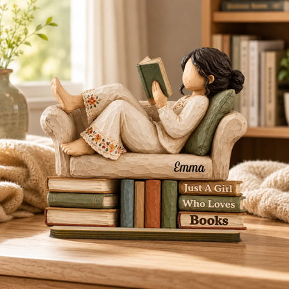 Custom Wooden Book Lover Plaque - Personalized Gifts For Readers & Bookworms - Where Stories Feel Like Home