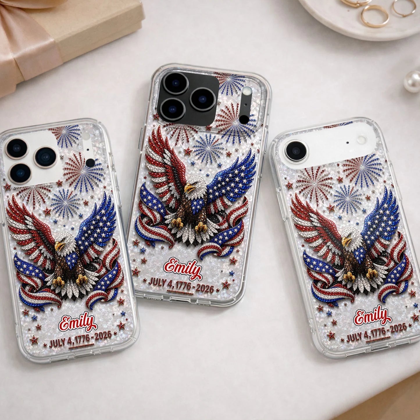 Custom Bald Eagle Phone Case - Personalized Patriotic Gifts For Americans - Freedom Takes Flight