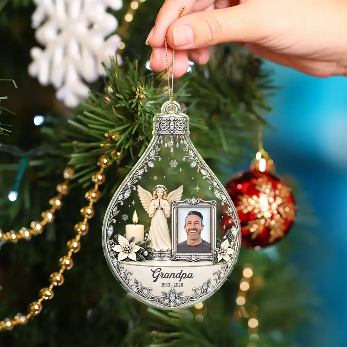 Christmas_ Custom Photo_Family_ Memorial_ Memorial Loved O