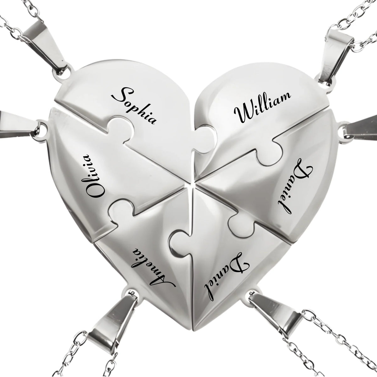 Pieces of Us™ – Personalized Family Puzzle Necklace (1)