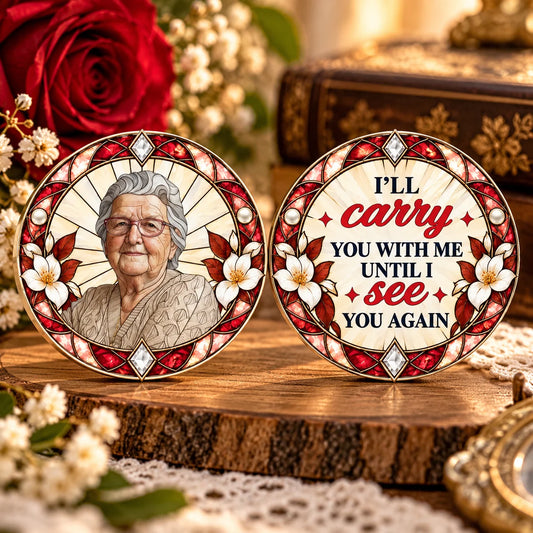 Custom Photo Until We Meet Again Memorial Gifts - Personalized Pocket Hug