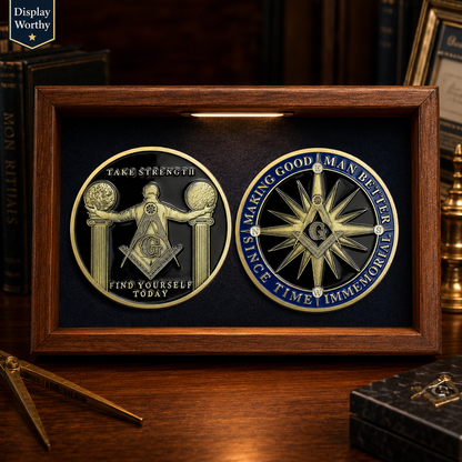 Masonic Making Good Man Better Challenge Coin – Double-Sided Freemason Collectible Gift