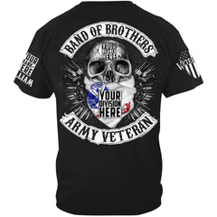 Skull Band Of Brothers US Veteran Custom all Branches Shirt For Veteran