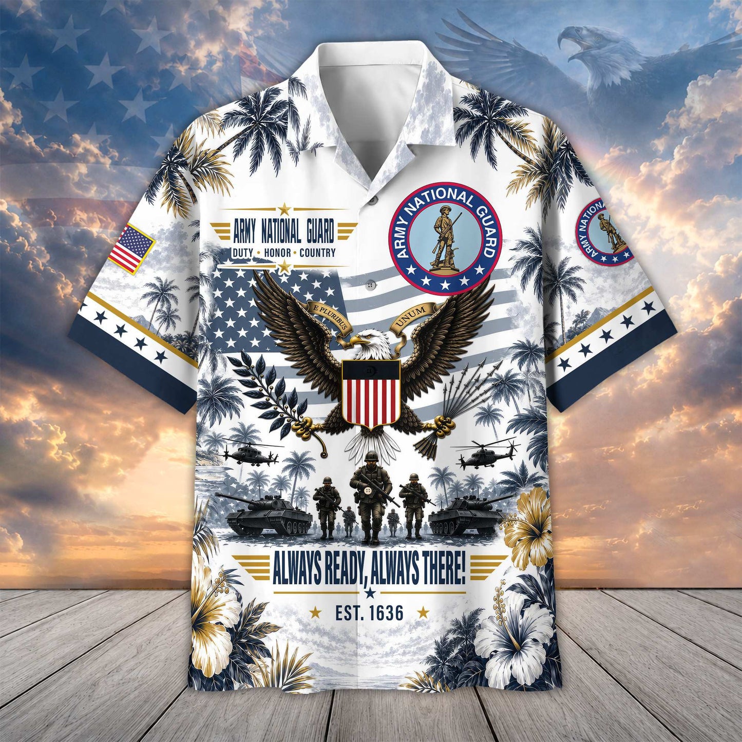 Premium US Veterans Hawaiian Shirt DPVC290701, Gifts For US Veterans, Gifts For Father's Day, Veterans Day.